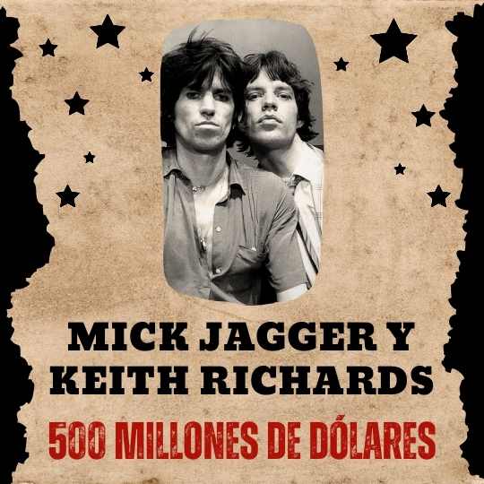 LOS ROCKERS MAS RICOS MICK JAGGER REVISTA MARKETING