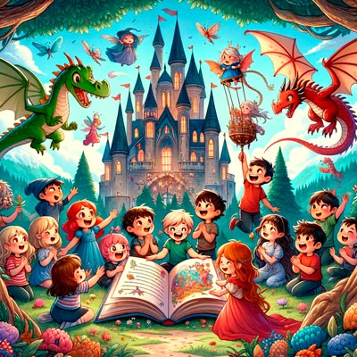 02 de abril Dia Internacional del libro Infantil y Juvenil reino, dragones y magia