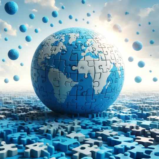 02 abril dia mundial del Autismo Mundo en piezas de rompecabezas