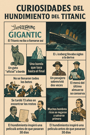 Datos Curiosos del hundimiento del Titanic 