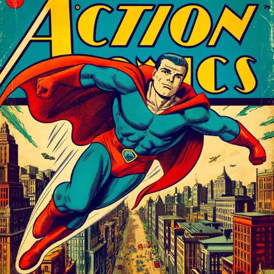 Primera historieta de Superman imagen IA Representativa 3