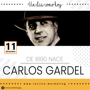 11 de diciembre 1890 Nace Carlos Gardel