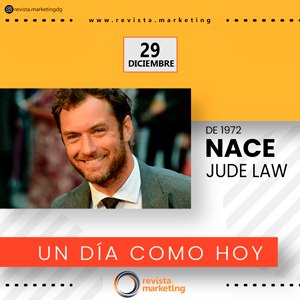 29 de diciembre de 1972 Nace Jude Law