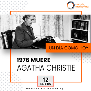 12 de enero 1976 Muere Agatha Christie