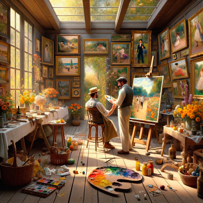 25 de febrero 1841 nace Auguste Renoir escena ia inspiradora