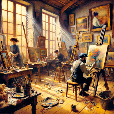 25 de febrero 1841 nace Auguste Renoir imagen ia creativa