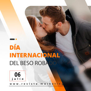 06 de julio Día Internacional del beso robado