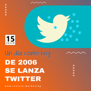 15 de julio 2006 Se lanza Twitter