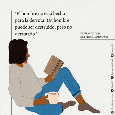 Frase Ernest Hemingway Revista Marketing