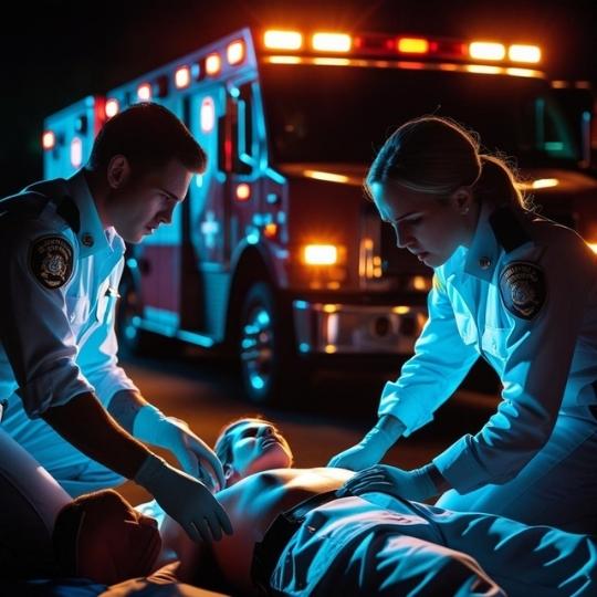 PARAMEDICOS ATENDIENDO EMERGENCIA REVISTA MARKETING