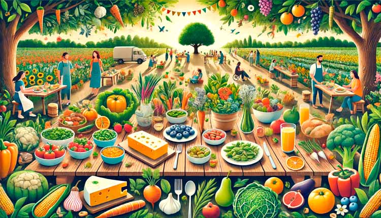 18 de junio Dia de la Gastronomia Sostenible ilustracion ia Revista Marketing