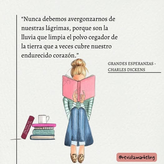 Frase de Charles Dickens Lagrimas