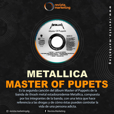 03 de Marzo 1986 Se lanza el álbum Master of Puppets