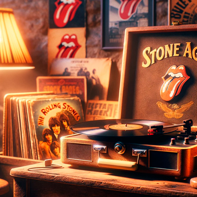 07 de marzo 1971 se lanza el album Stone Age de los Rolling Stones imagen ia vintage