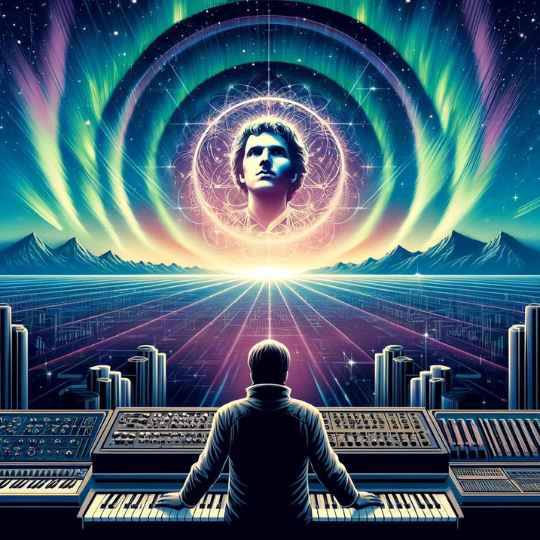 Vangelis ilustracion IA representativa