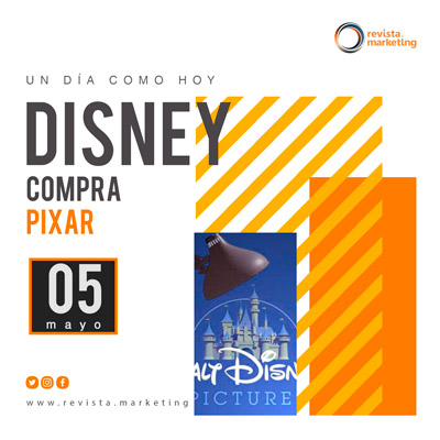 05 de mayo 2006 Disney compra Pixar