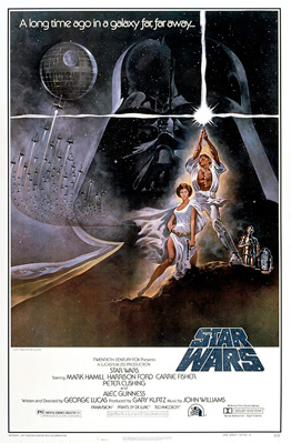 Poster original de la primer película de Star Wars