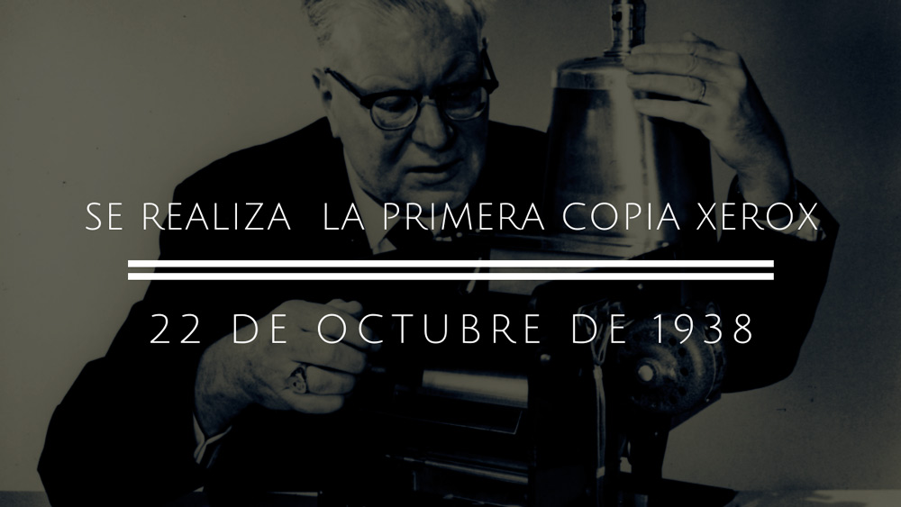 primera copia Xerox