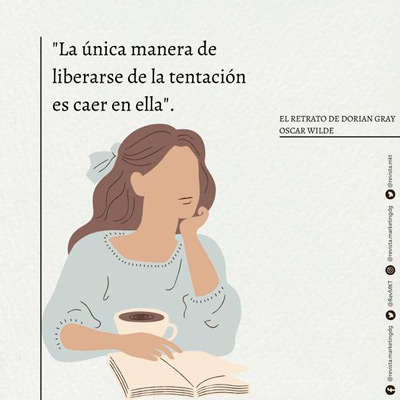 Frase de Oscar Wilde de la Tentación