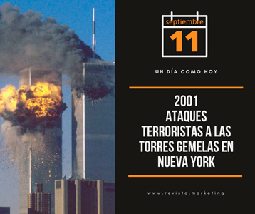 11 de septiembre 2001 Un dia como hoy fue el atentado terrorista a las Torres Gemelas en NY rm