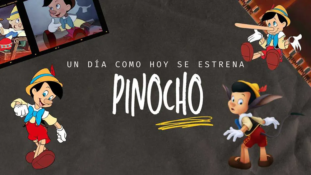07 de febrero 1940 Se estrena Pinocho