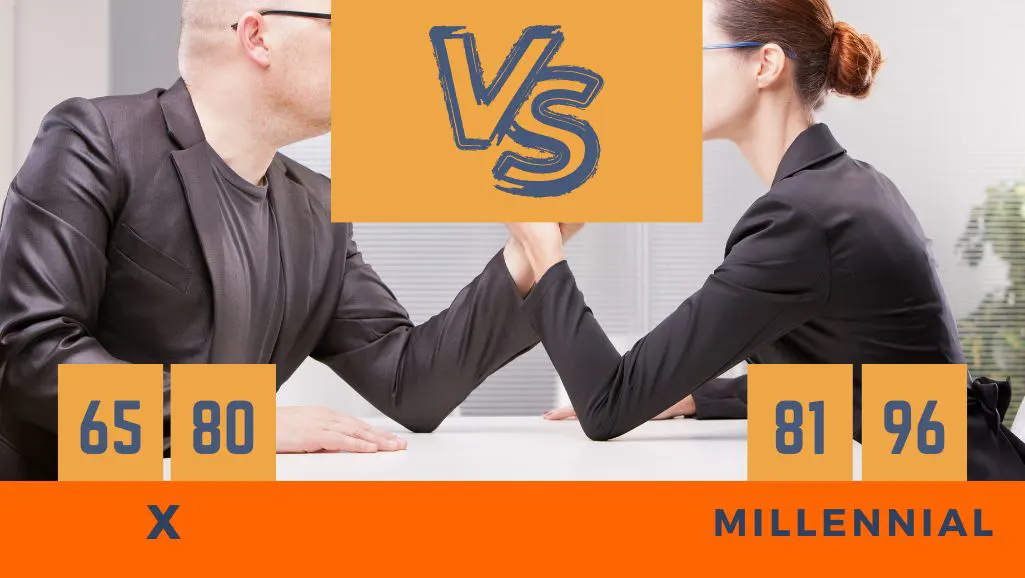 Generación X vs millennial