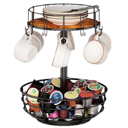 Cesta para cápsulas de café y tazas
