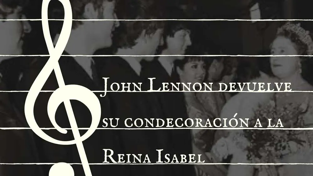 John Lennon devuelve su condecoraci&oacute;n a la Reina Isabel